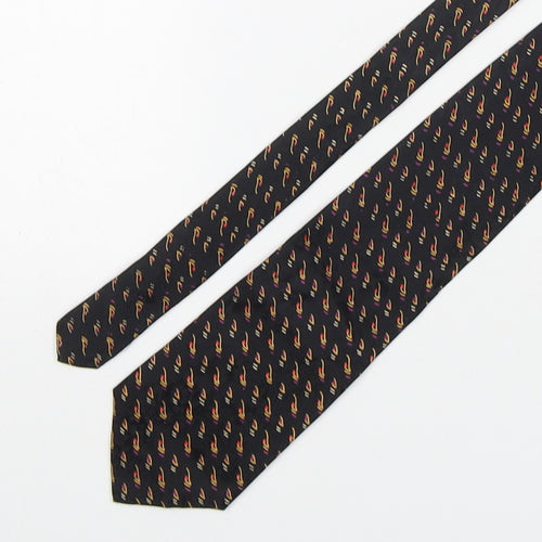 Muchen Silk Mens Multicoloured Geometric Silk Pointed Tie One Size