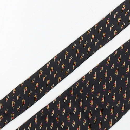 Muchen Silk Mens Multicoloured Geometric Silk Pointed Tie One Size