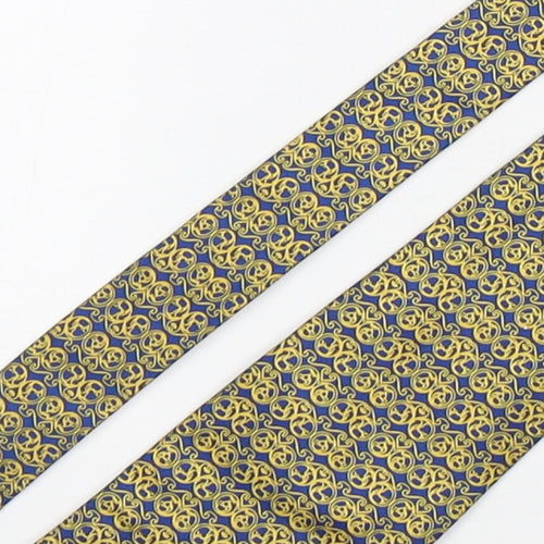 The National Trust Mens Multicoloured Geometric Silk Pointed Tie One Size
