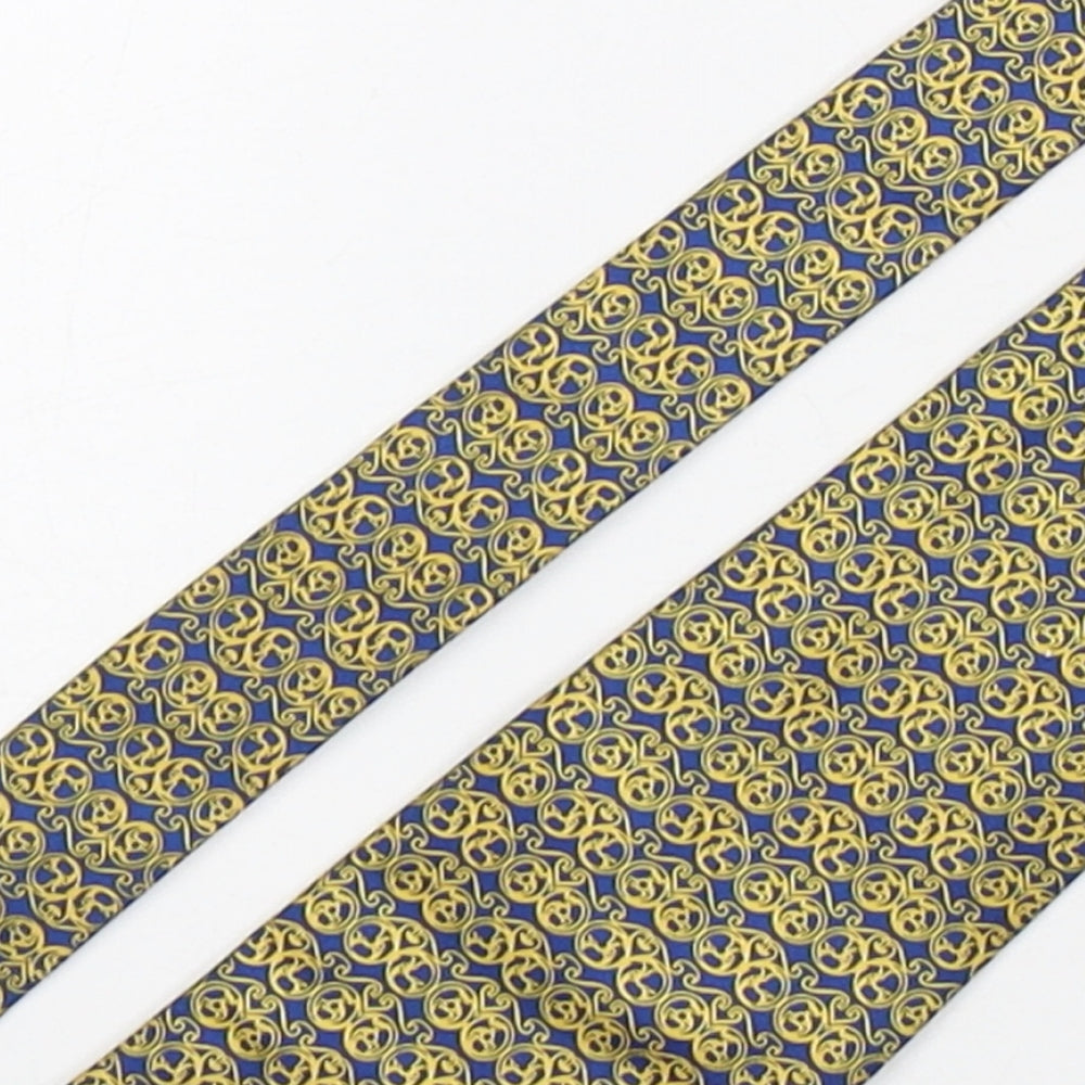 The National Trust Mens Multicoloured Geometric Silk Pointed Tie One Size
