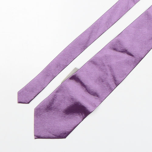 Ciro Citterio Mens Purple  Polyester Pointed Tie One Size