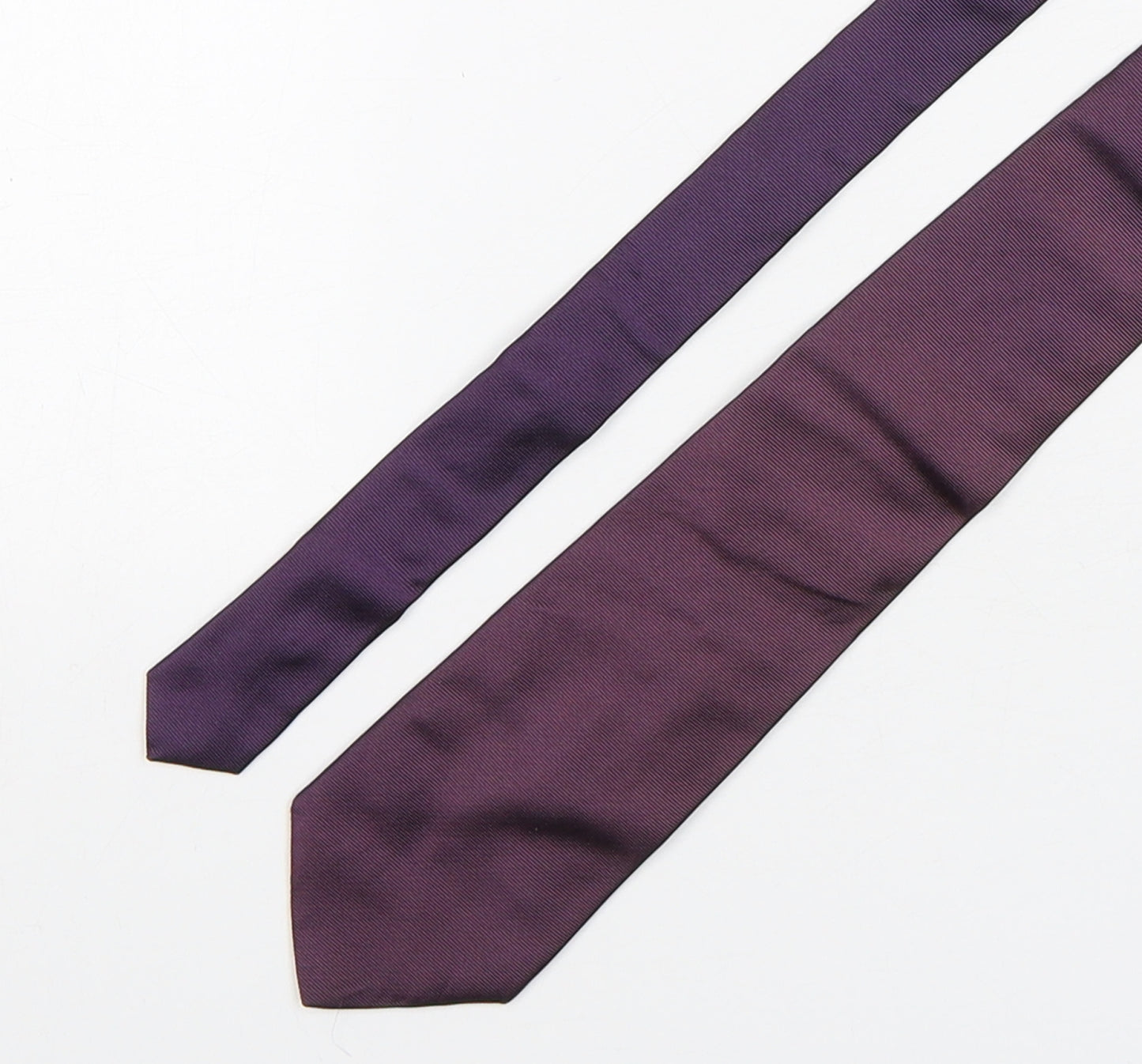 Austin Reed  Mens Purple  Silk Pointed Tie One Size