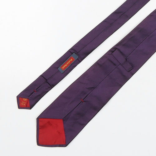 Austin Reed  Mens Purple  Silk Pointed Tie One Size