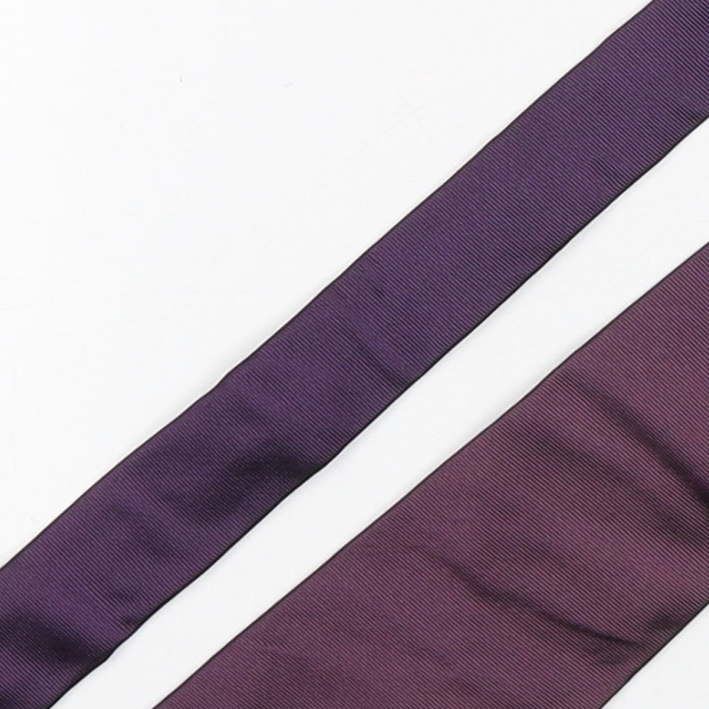 Austin Reed  Mens Purple  Silk Pointed Tie One Size