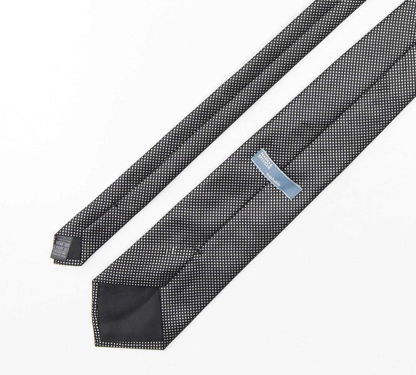 Marks and Spencer Mens Multicoloured Polka Dot Polyester Pointed Tie One Size