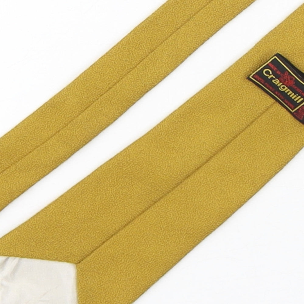 Craig Mill Mens Green  Wool Pointed Tie One Size