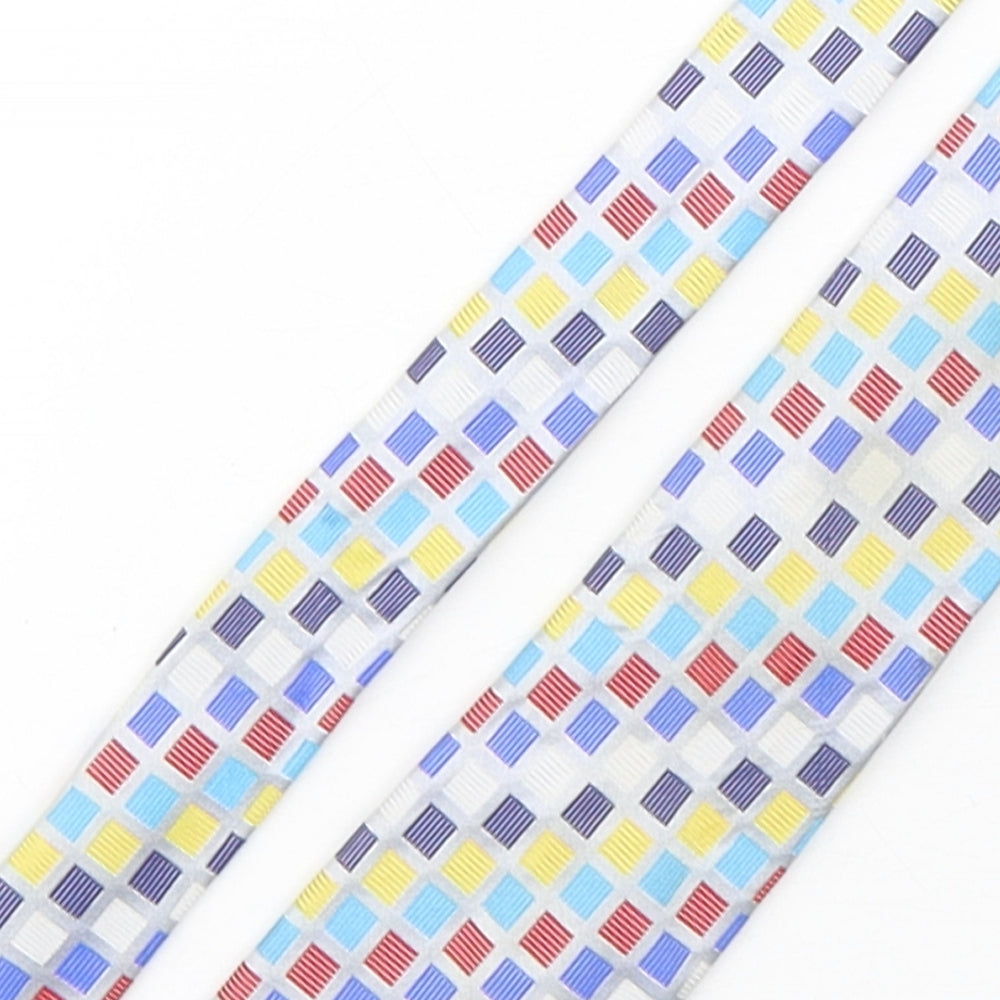 Charles Tyrwhitt Mens Multicoloured Geometric Silk Pointed Tie One Size