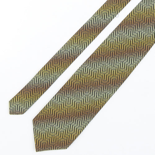 Canda Mens Multicoloured Geometric Polyester Pointed Tie One Size