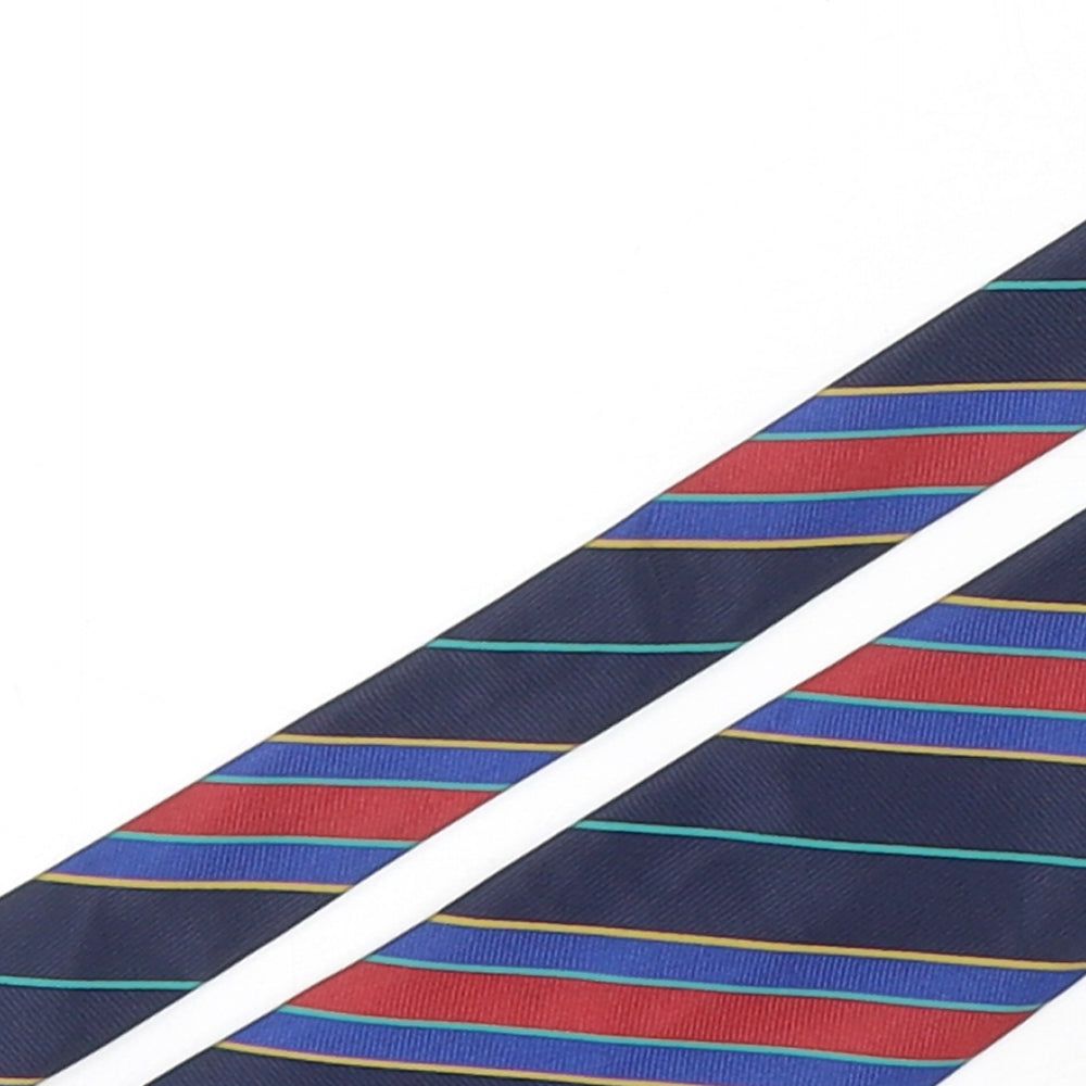 Canda Mens Multicoloured Striped Polyester Pointed Tie One Size
