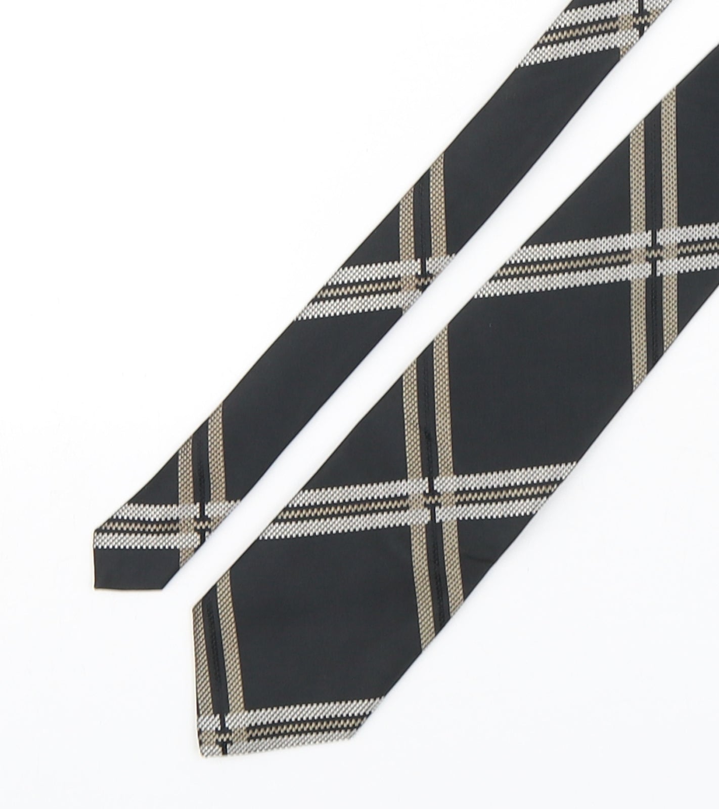 NEXT Mens Multicoloured Plaids & Checks Silk Pointed Tie One Size