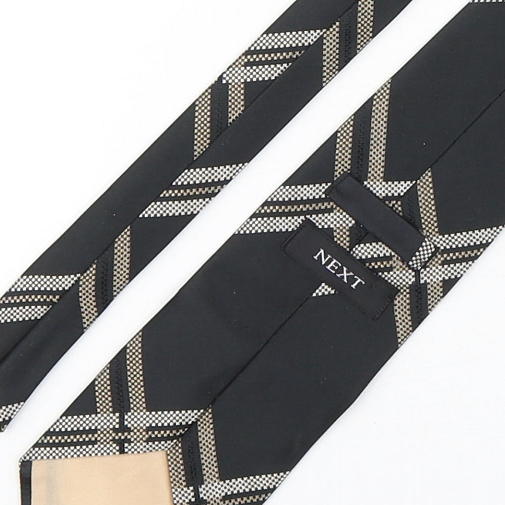 NEXT Mens Multicoloured Plaids & Checks Silk Pointed Tie One Size