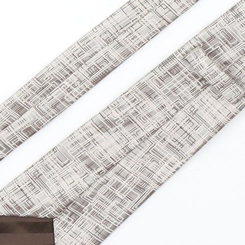 BHS Mens Multicoloured Geometric Polyester Pointed Tie One Size