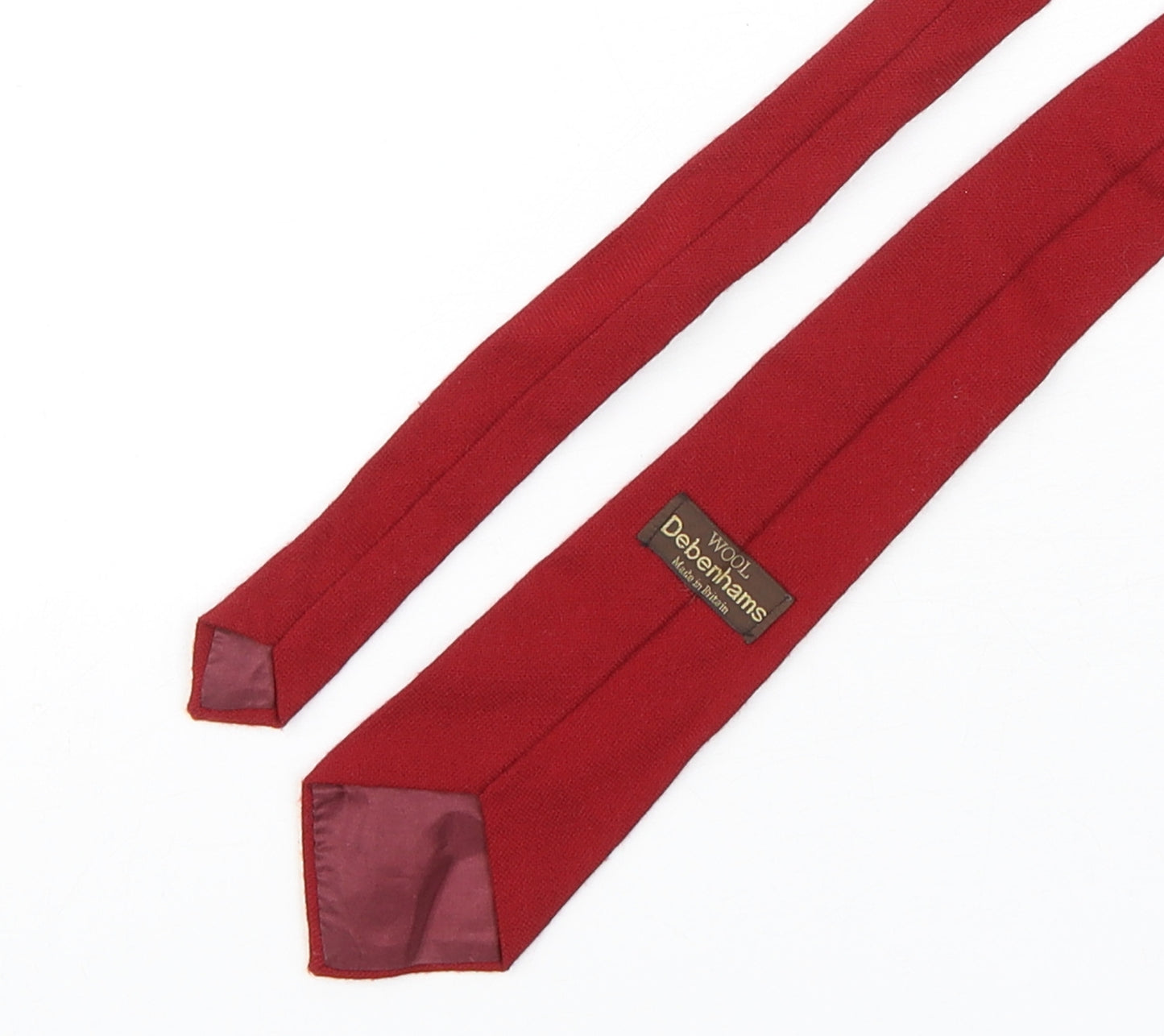Debenhams Mens Red  Wool Pointed Tie One Size