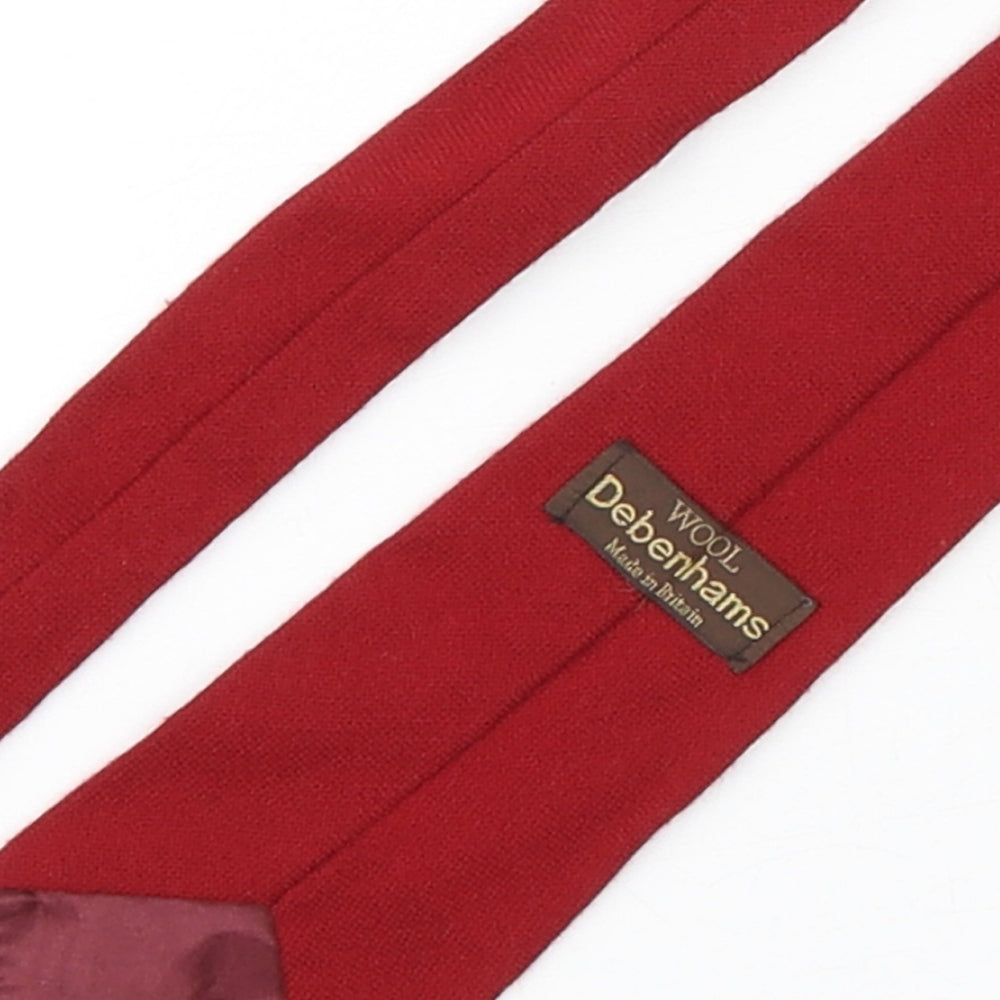 Debenhams Mens Red  Wool Pointed Tie One Size