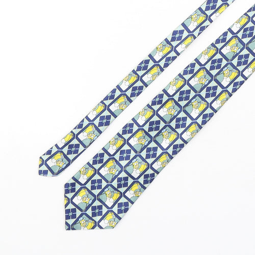 Marks and Spencer Mens Multicoloured Plaids & Checks Polyester Pointed Tie One Size