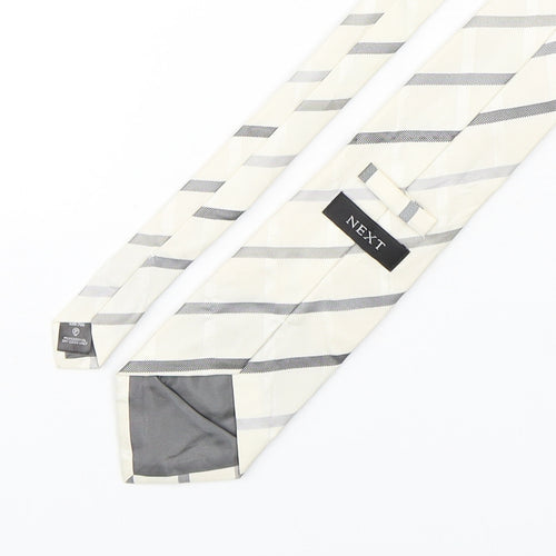 NEXT Mens Multicoloured Striped Silk Pointed Tie One Size