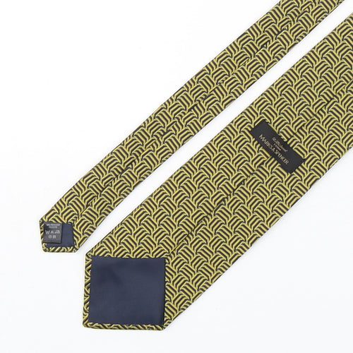 Marks and Spencer Mens Multicoloured Geometric Polyester Pointed Tie One Size