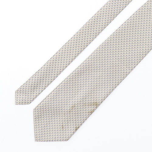 Marks and Spencer Mens Multicoloured Plaids & Checks Polyester Pointed Tie One Size