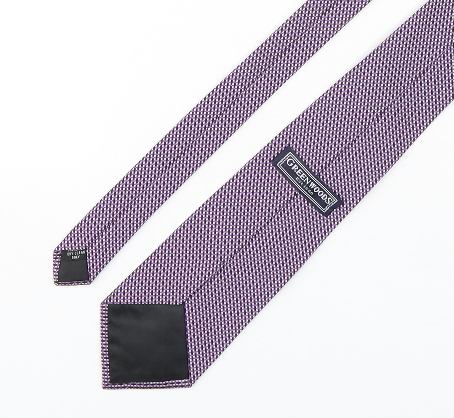 Greenwoods Mens Multicoloured Plaids & Checks Polyester Pointed Tie One Size