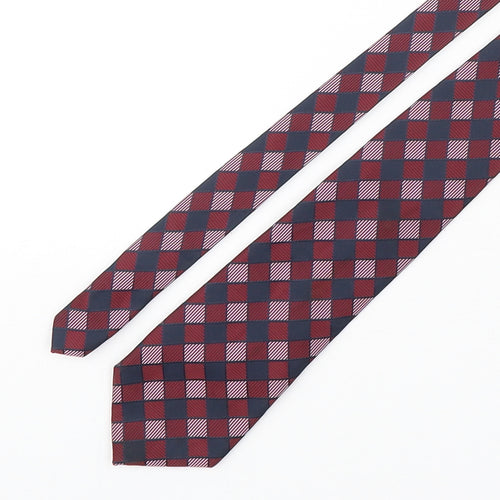 Savatini Mens Multicoloured Plaids & Checks Polyester Pointed Tie One Size