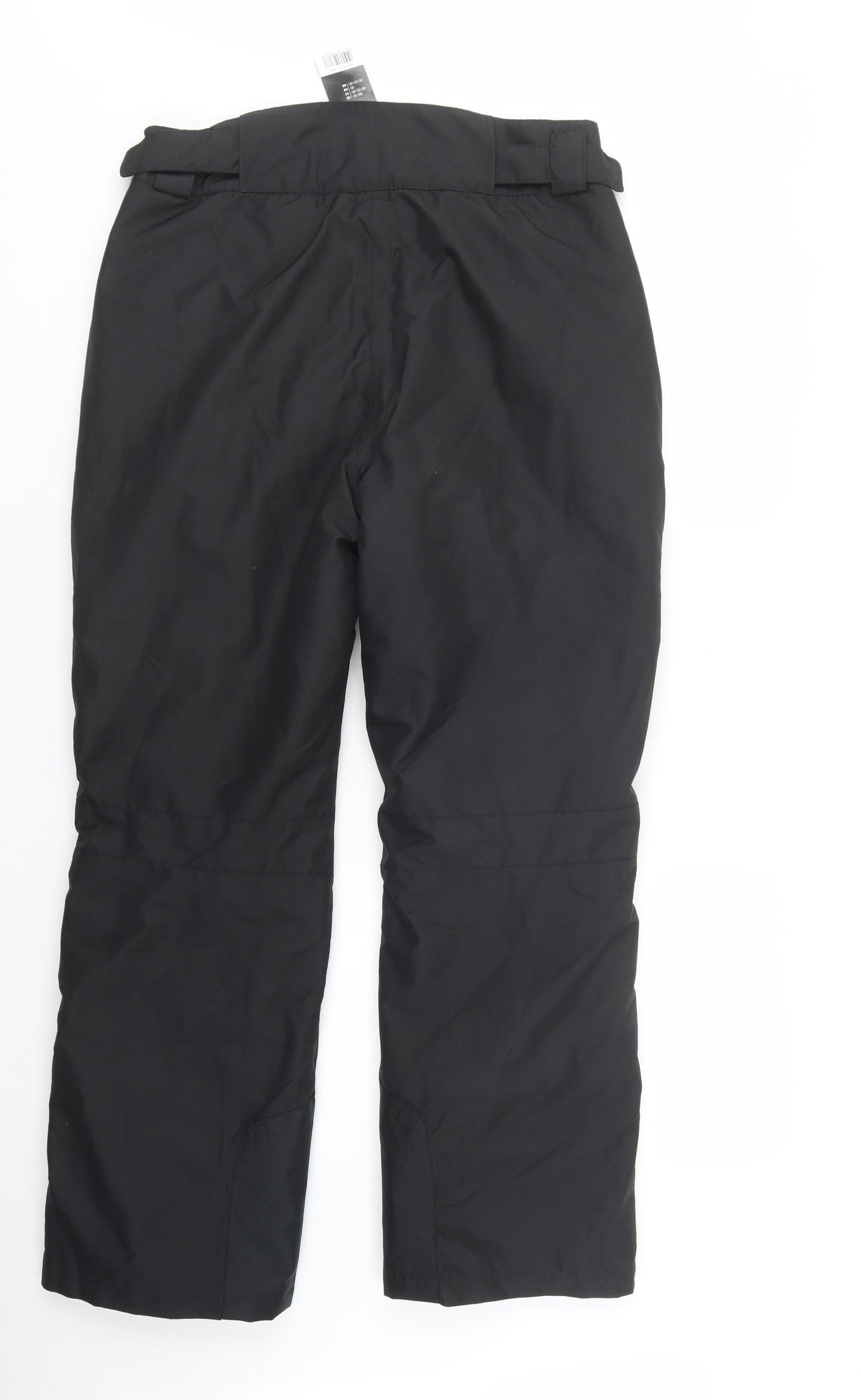 Crivit Womens Black  Polyester Snow Pants Trousers Size 14 L30 in Regular Snap