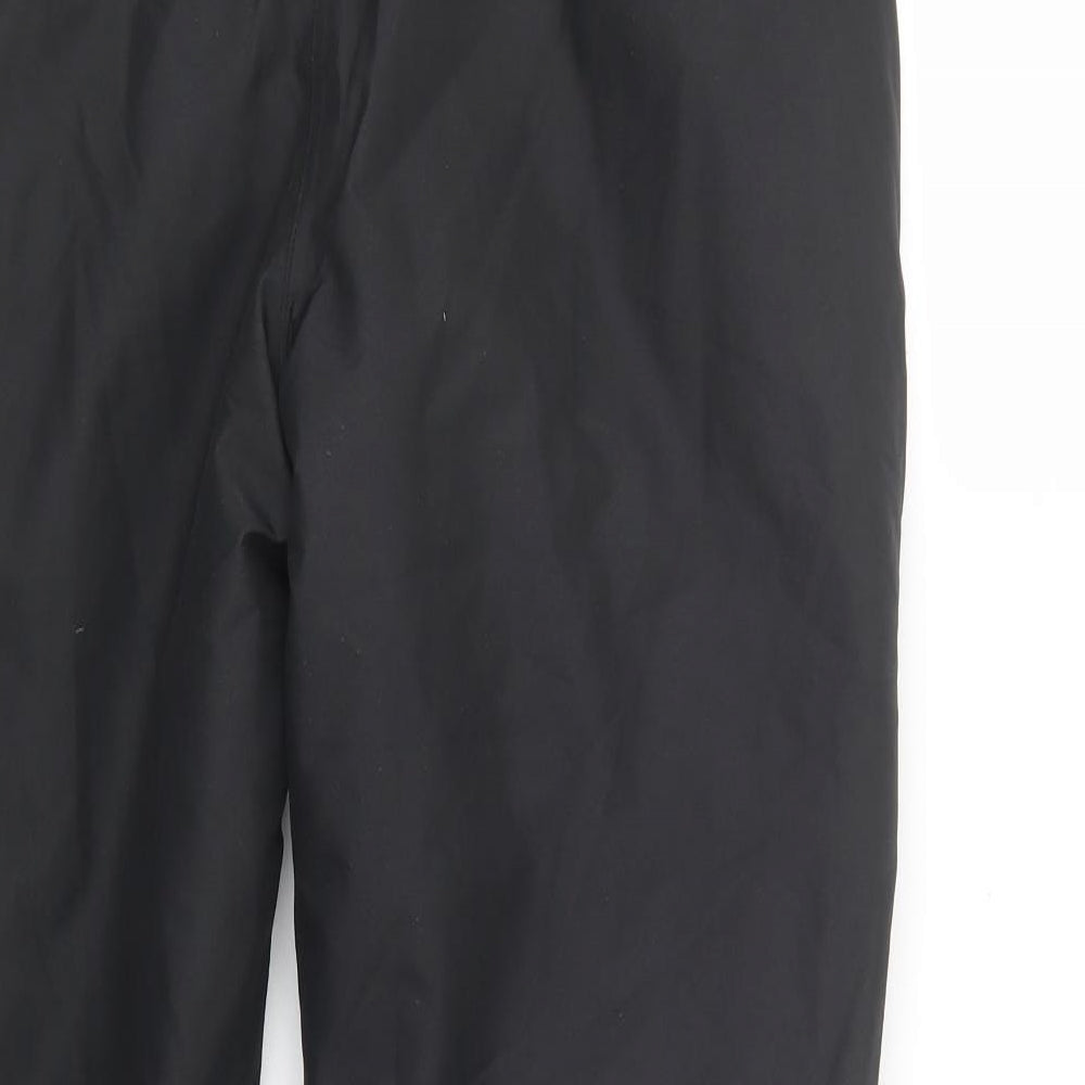 Crivit Womens Black  Polyester Snow Pants Trousers Size 14 L30 in Regular Snap