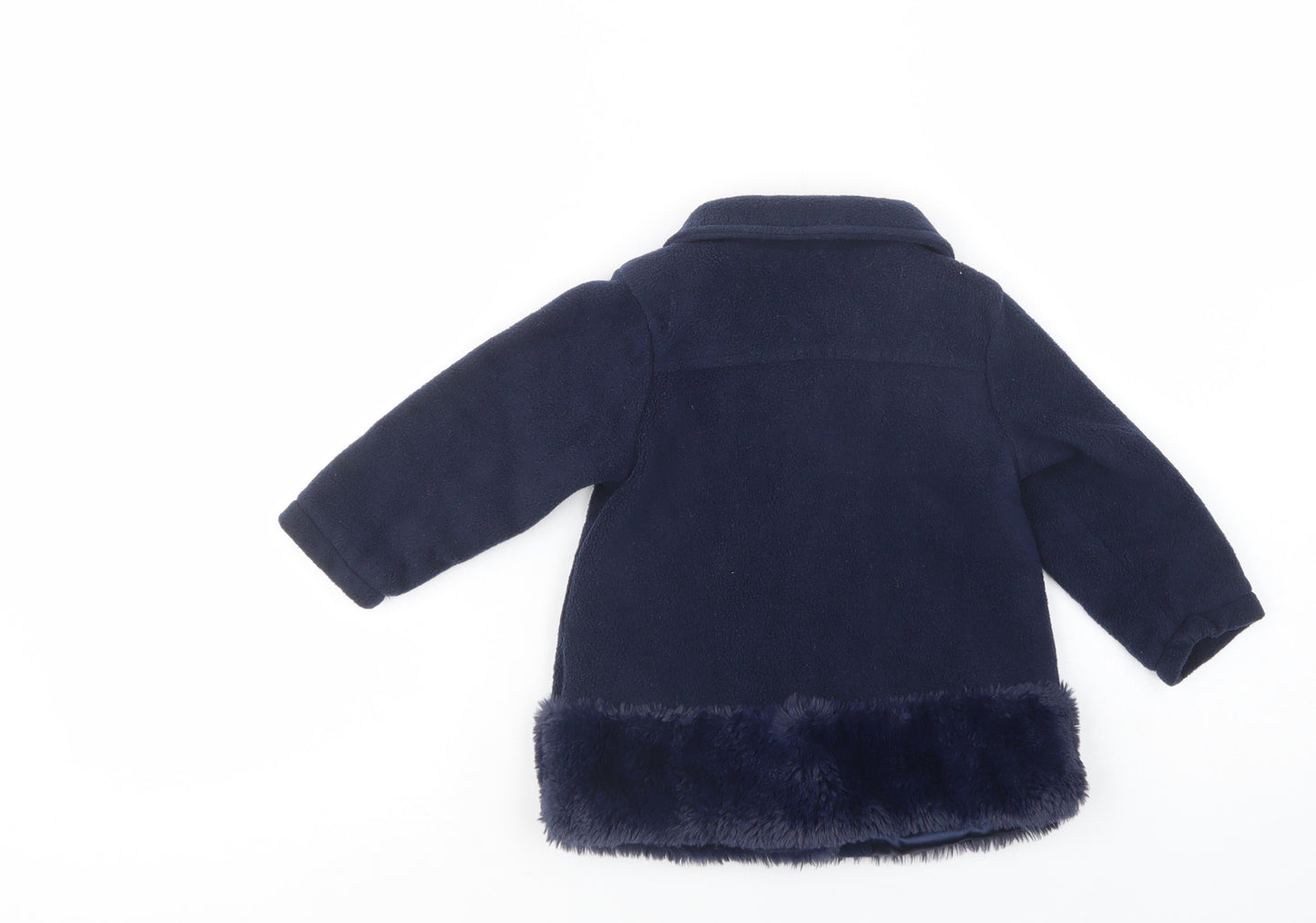 Nutmeg Baby Blue   Basic Coat Coat Size 12-18 Months   Button