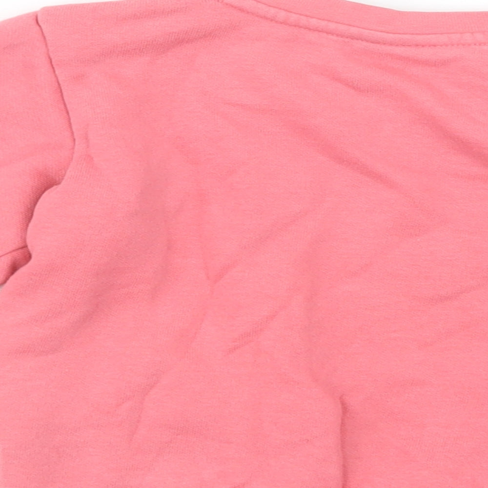 PUMA Baby Pink  Cotton Pullover Jumper Size 12-18 Months  Snap