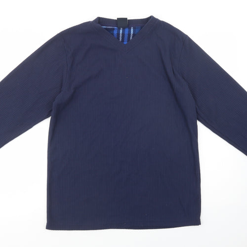 Cargo Bay Womens Blue  Polyester Top Lounge Set Size S