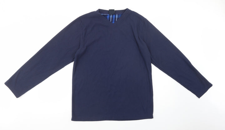 Cargo Bay Womens Blue  Polyester Top Lounge Set Size S