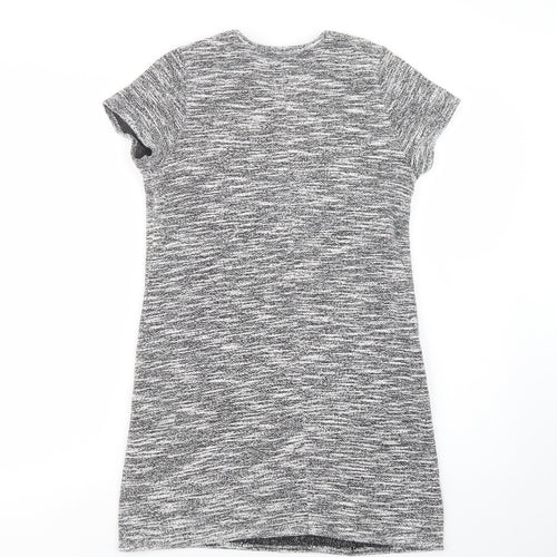Miss Selfridge Womens Grey  Polyester Shift  Size 10  Crew Neck Pullover