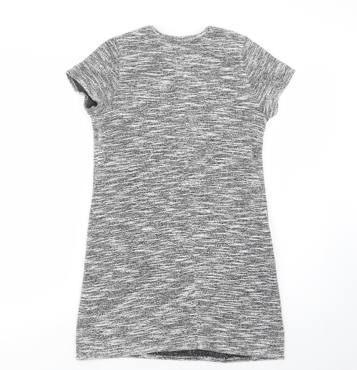 Miss Selfridge Womens Grey  Polyester Shift  Size 10  Crew Neck Pullover