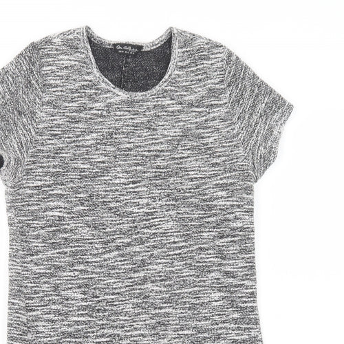 Miss Selfridge Womens Grey  Polyester Shift  Size 10  Crew Neck Pullover