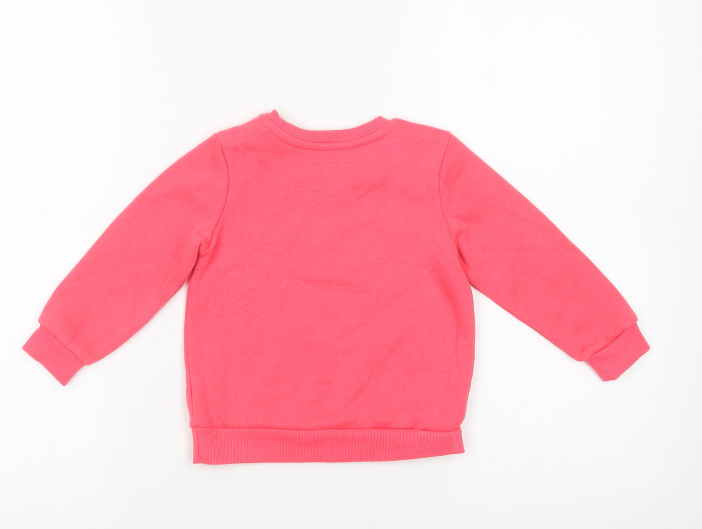 Primark Girls Pink  Cotton Pullover Sweatshirt Size 2-3 Years  Pullover - Daddy's Girl