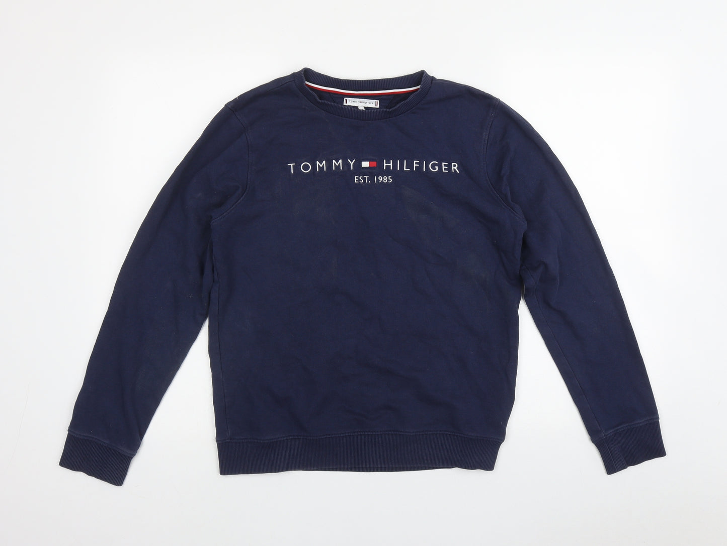 Tommy Hilfiger Womens Blue  100% Cotton Pullover Sweatshirt Size 14   - Navy