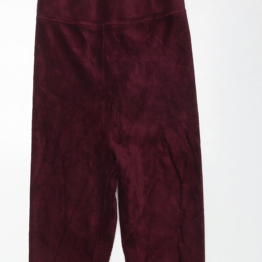 Papaya Womens Red  Cotton Jegging Leggings Size 10 L25 in   - Burgundy