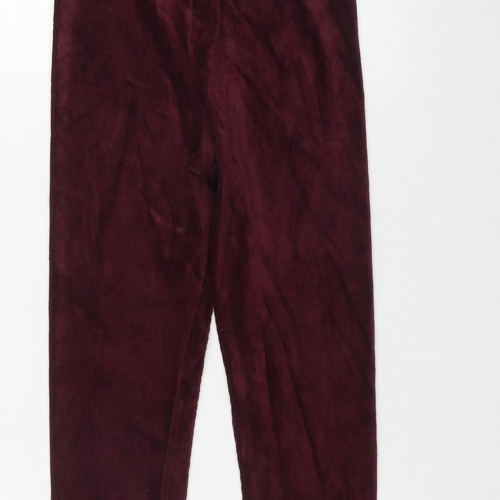 Papaya Womens Red  Cotton Jegging Leggings Size 10 L25 in   - Burgundy