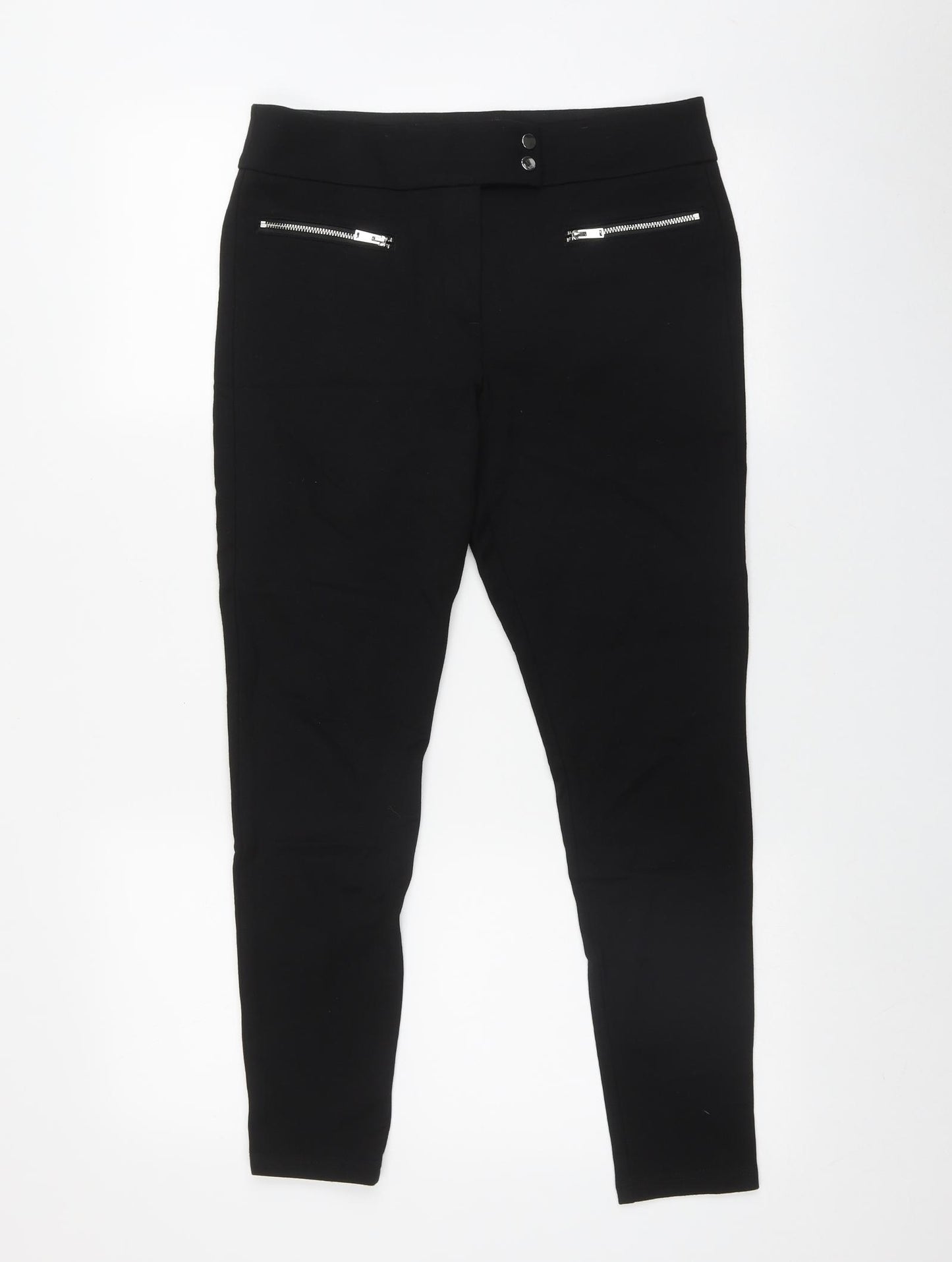 George Womens Black  Viscose Jegging Leggings Size 10 L27 in