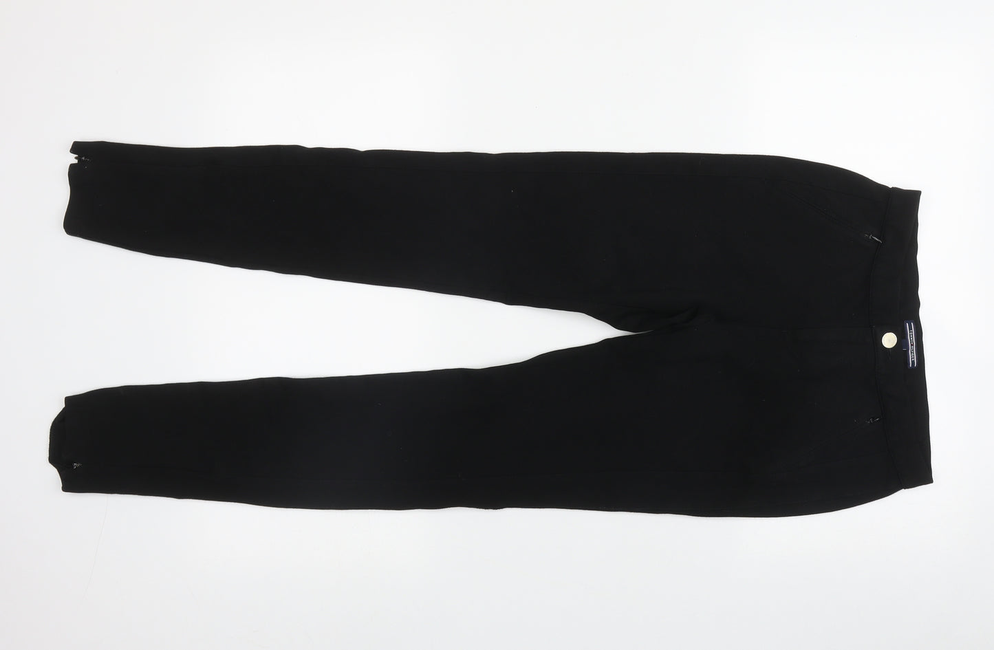 Tommy Hilfiger Womens Black  Viscose Jegging Trousers Size 4 L29 in Regular Zip