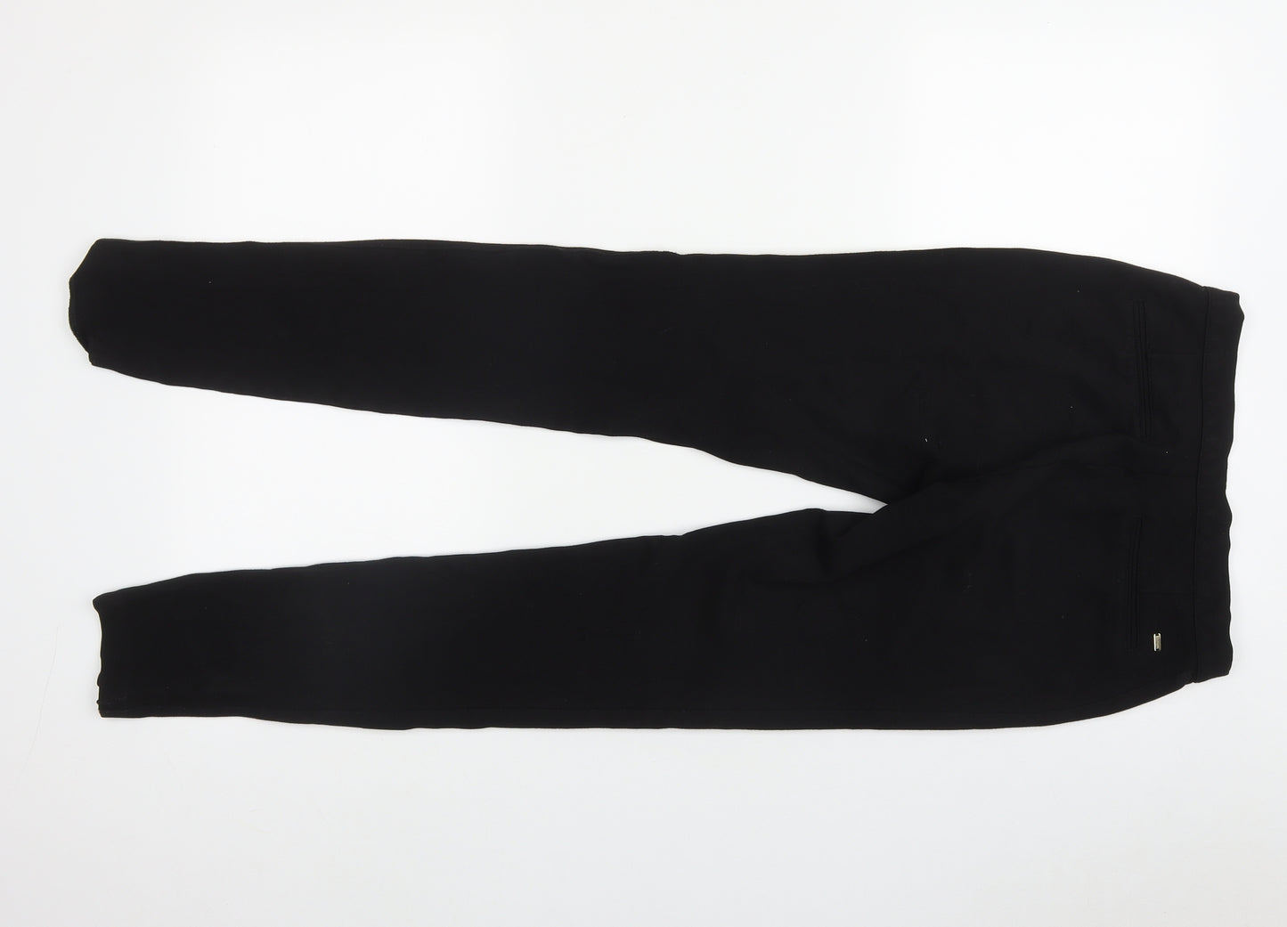 Tommy Hilfiger Womens Black  Viscose Jegging Trousers Size 4 L29 in Regular Zip