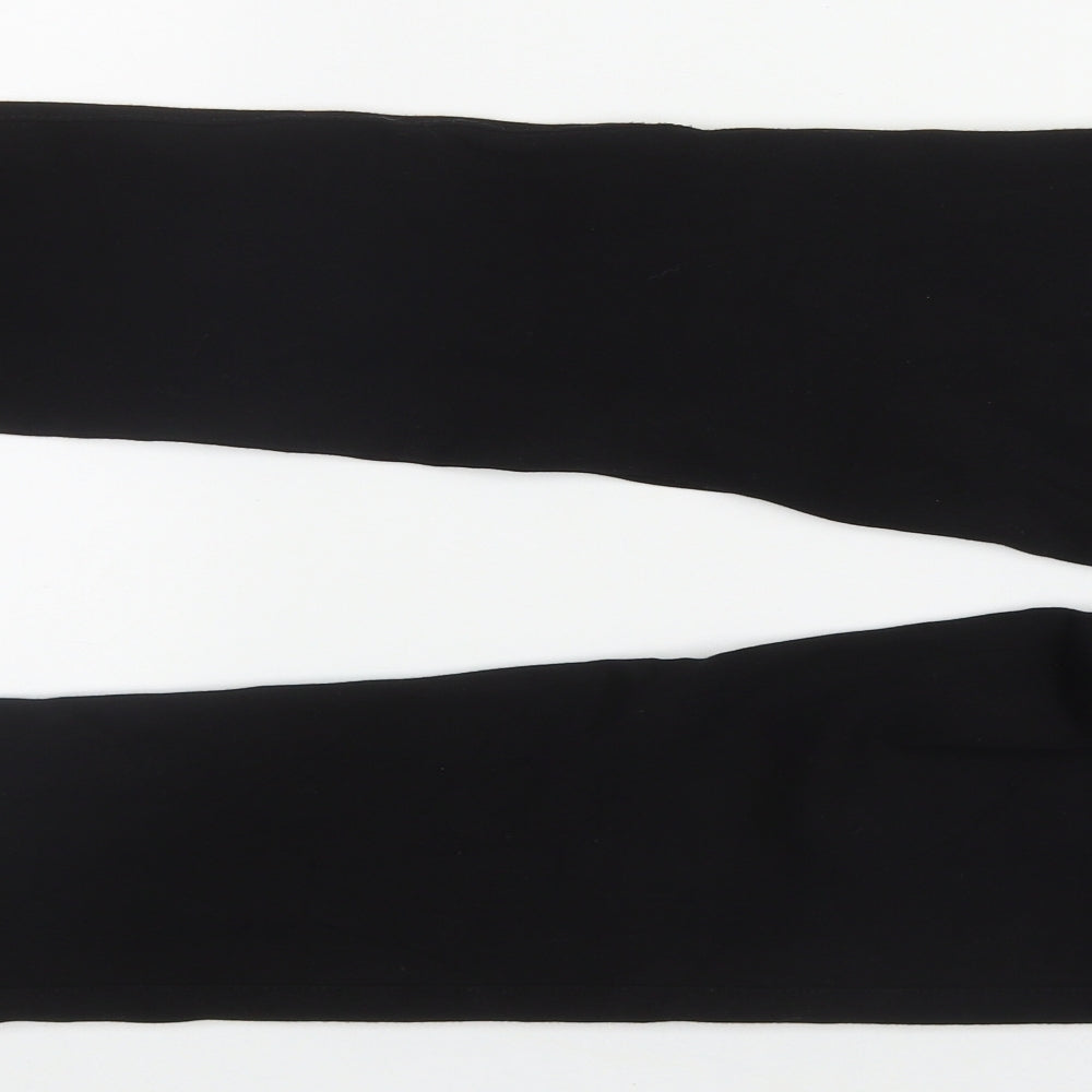 Tommy Hilfiger Womens Black  Viscose Jegging Trousers Size 4 L29 in Regular Zip