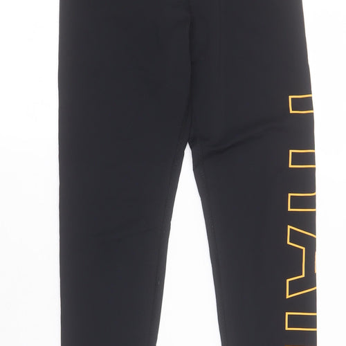 Primark Womens Black  Polyamide Cropped Leggings Size XS L26 in   - Train