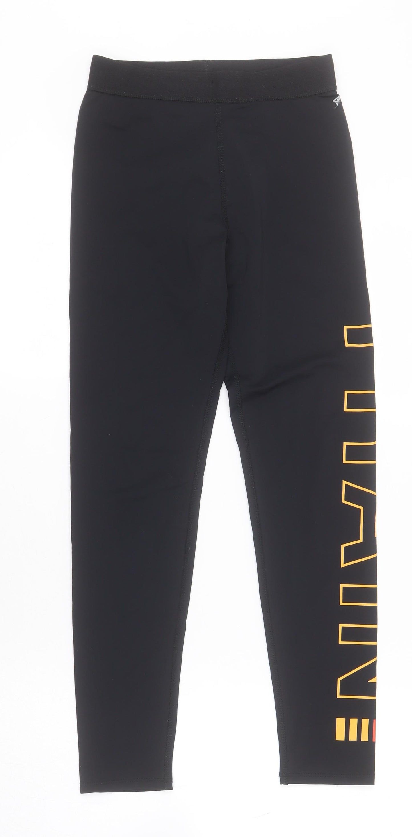 Primark Womens Black  Polyamide Cropped Leggings Size XS L26 in   - Train