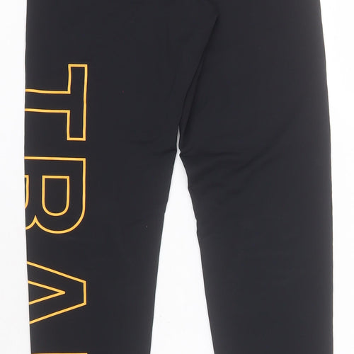 Primark Womens Black  Polyamide Cropped Leggings Size XS L26 in   - Train