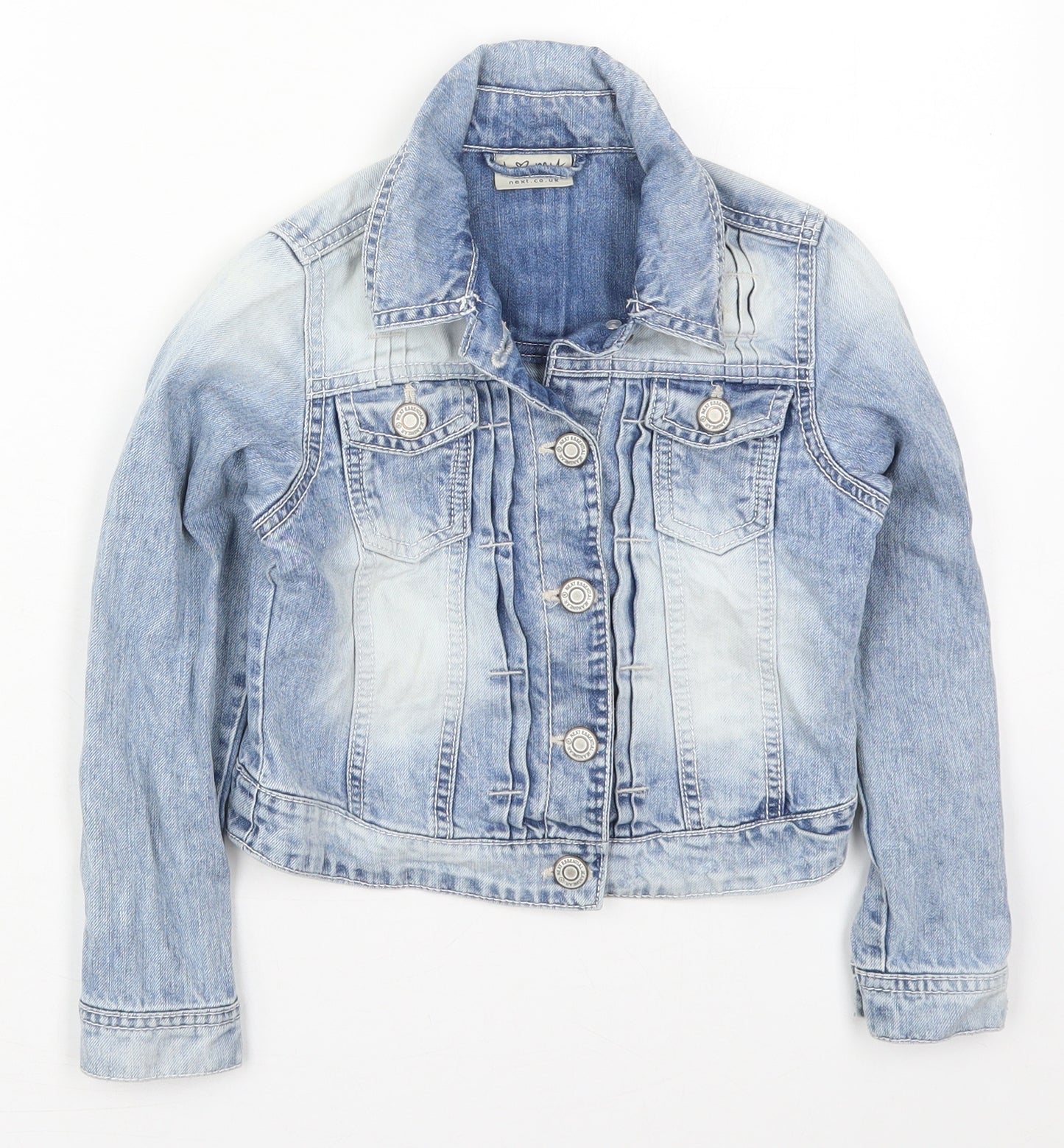NEXT Girls Blue   Jacket  Size 7 Years  Button