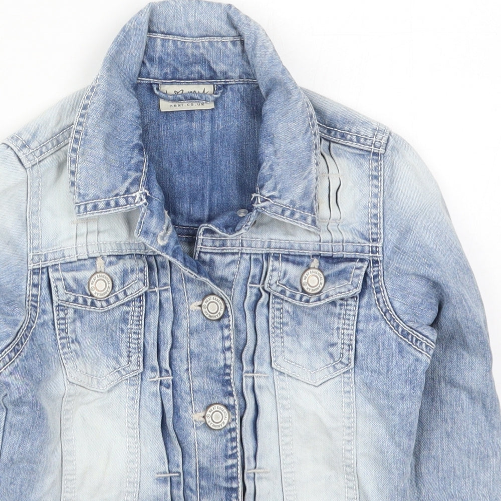 NEXT Girls Blue   Jacket  Size 7 Years  Button
