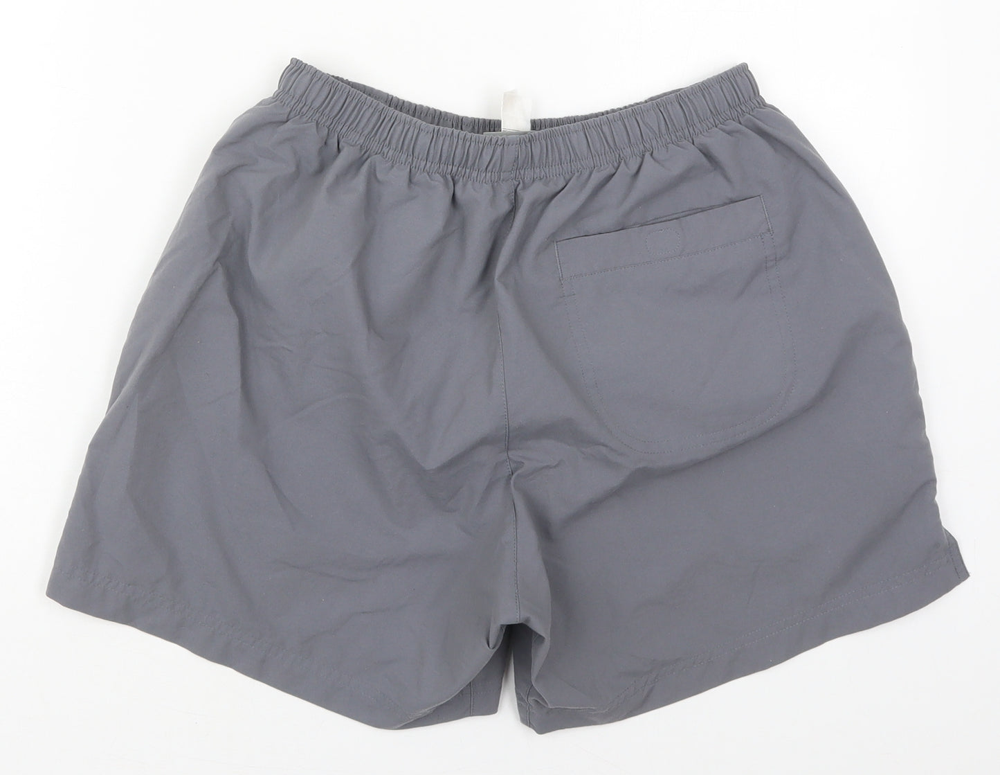 Nike Mens Grey  Polyester Athletic Shorts Size M  Regular Drawstring