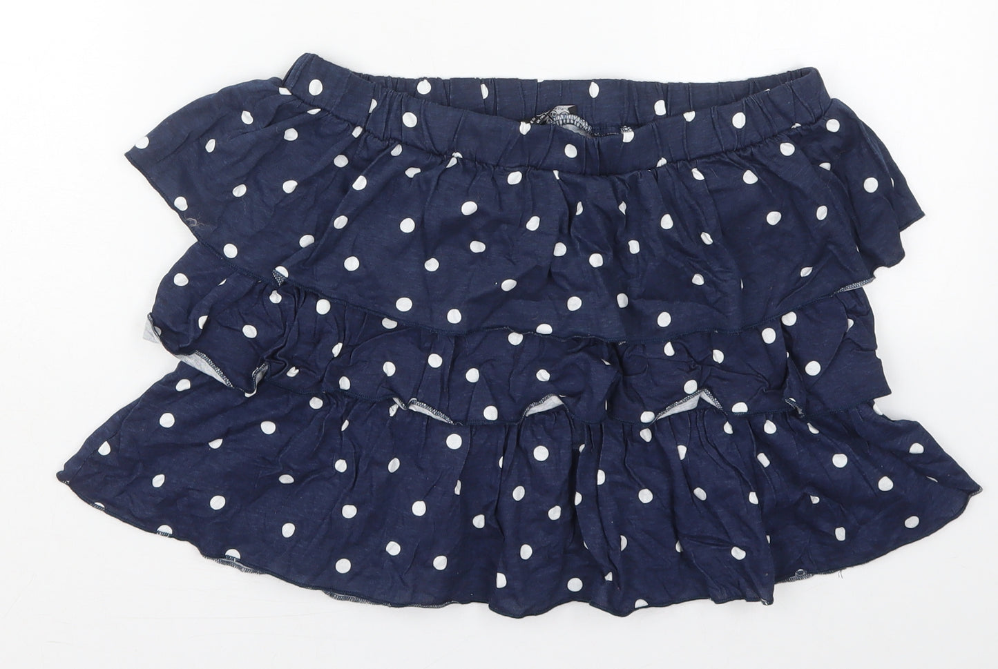 Atmosphere Womens Blue Polka Dot Cotton Mini Skirt Size 16