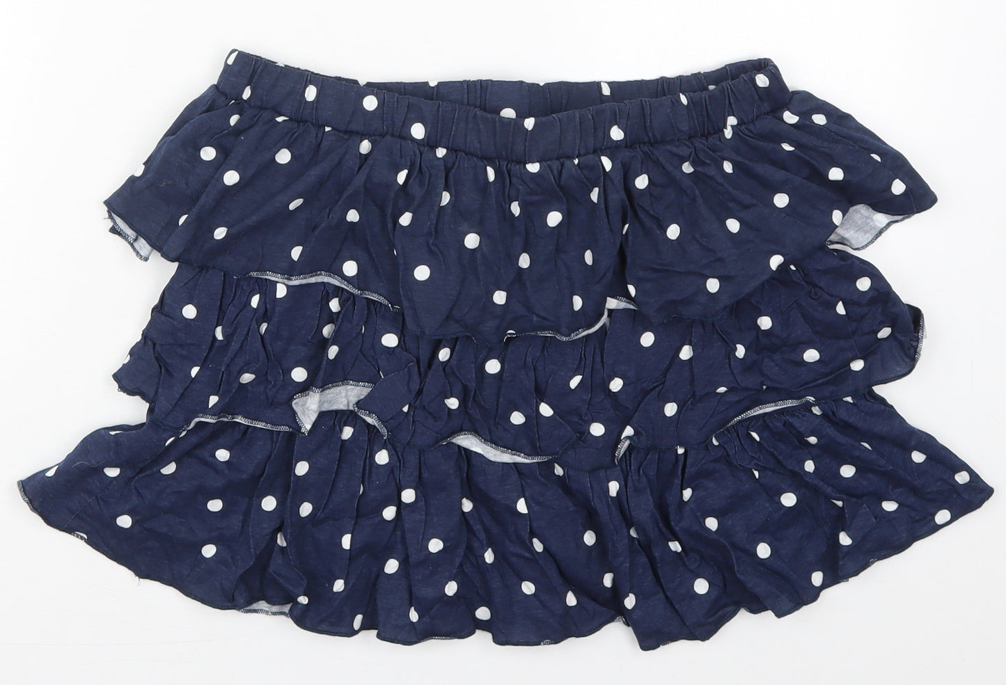 Atmosphere Womens Blue Polka Dot Cotton Mini Skirt Size 16