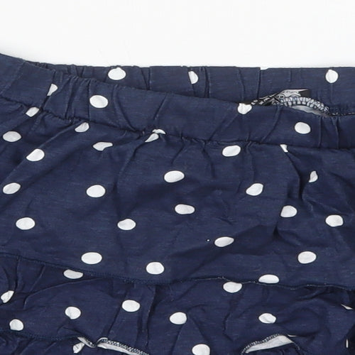 Atmosphere Womens Blue Polka Dot Cotton Mini Skirt Size 16